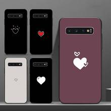 Coração do amor simples Caixa Do Telefone Para Samsung galaxy S 7 8 9 10 20 borda UM 6 10 20 30 50 51 70 nota 10 plus 2024 - compre barato