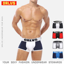 ORLVS Sexy Boxers para Hombre Ropa interior cómoda ropa interior masculina bragas de algodón transpirable Cueca Tanga hombres Boxershorts de malla de secado rápido OR135 2024 - compra barato