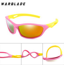 WarBlade-Gafas de sol polarizadas TR90 para niños y niñas, lentes deportivas ovaladas de silicona, UV400, novedad 2024 - compra barato