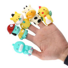 5 PCS PVC Cute Cartoon Biological Animal Finger Toys Child Baby Favor Dolls Tell Story Props Boys Girls Finger Puppets 2024 - buy cheap