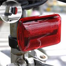 Luz traseira de bicicleta 5 led, luz noturna de aviso de segurança, pisca-pisca, lâmpada vermelha 2024 - compre barato