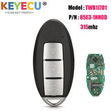 KEYECU умный пульт дистанционного управления автомобильный ключ для Nissan Micra K13 марта K13 лист Fob 2 кнопки-315 МГц-ID46 чип-Название модели: TWB1J701 2024 - купить недорого