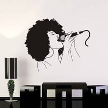 Music Sing Wall Sticker Microphone Rock Decor Kids Room Home Decoration Posters Vinyl Music Car Decal 2024 - buy cheap