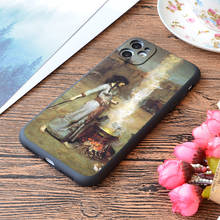 Funda para iPhone con estampado de John William Waterhouse, carcasa mate suave para iPhone de Apple 2024 - compra barato