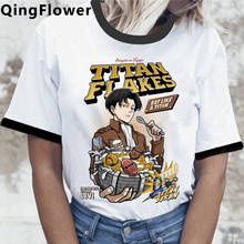 Camiseta attack on titan, camiseta de manga longa para homens, estampa grunge, estilo harajuku kawaii, plus size, verão 2024 - compre barato