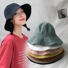 Foldable Denim Sun Summer Bucket Hat Cotton Washed Fishing Hunting Cap Outdoor Beach Fisherman Panama Women's Bucket Hat K Pop 2024 - buy cheap