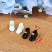 1/12 Dollhouse Miniature Accessories Mini Metal Leather Shoes Simulation Model Toys for Doll House Decoration 2024 - buy cheap