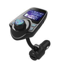 Car MP3 Player Handsfree Wireless Bluetooth FM Transmitter Car Kit MP3 Player USB LCD Modulator with Blue/Red Light 2024 - купить недорого