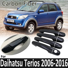 Black Carbon Fiber for Daihatsu Terios Bego Eco Wild J200 F400 2006~2016 2013 2014 2015 Auto Door Handle Cover Car Accessories 2024 - buy cheap