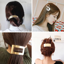 Metal Geometric Hair Clips for Girls Hairpins Adult Headwear Hairgrips Hair Accessories for Women 2024 - buy cheap