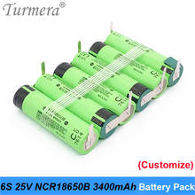 6s 21.6v battery 18650 pack ncr18650b 3400mah 21.6v 25.2v soldering battery for screwdriver vacuum cleaner customized battery 2024 - buy cheap