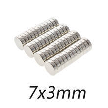 50pcs Strong Round Magnets 7x3mm N35 Rare Earth Neodymium Wooden Box Connection Magnet 7*3mm 2024 - buy cheap
