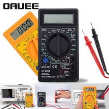 Oauee-multímetro digital ac/dc 750/1000v, mini multímetro digital com 2 cores, para voltímetro, amperímetro, medidor ohm, testador 2024 - compre barato