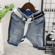 Boy Summer Shorts Staright Jeans 2-7Year Shorts Denim Thin Short Trousers Children Short Jeans Kids Baby Stretch Boardshorts 2024 - buy cheap