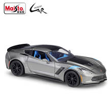 Maisto 1:24 Model Car Simulation Alloy Racing Metal Toy Car Children Toy Gift Collection Chevrolet 2017 Corvette Grand Sport 2024 - buy cheap