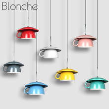 Nordic Ceramic Coffee Cup Pendant Lights Modern Teacup Led Hanging Lamp Dessert Shop Restaurant Cafe Bar Lamp Home Decor Fixture 2024 - buy cheap