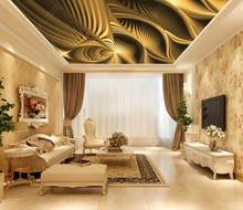 Custom Large 3D Mural Jin Huang Cancan Three-dimensional expansion space Photo Wallpaper study Living Room Hotel Ceiling Fresco 2024 - buy cheap