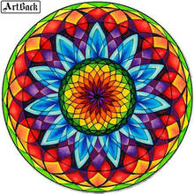 Arte de costura 5d diamante pintura mandala color cuadrado completo resina diamante mosaico bordado a mano artesanías 2024 - compra barato