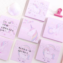 Cute Unicorn Memo Pad Sticky Notes Kawaii Pig Posted It Planner Sticker Paper Notepads Korean Stationery Office School Supplies 2022 - buy cheap