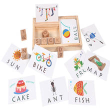 Игра «Слова правописания» для детей, Ранние развивающие игрушки для детей, Обучающие деревянные игрушки Монтессори, развивающая игрушка 2024 - купить недорого