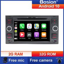 Bosion Android 10 GPS Car Radio 2Din Car Multimedia player 7'' Audio Player For Focus Galaxy Mondeo Kuga C-Max S-Max Fusion Cars 2024 - buy cheap