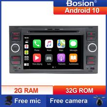 Bosion-Radio Multimedia con GPS para coche, Radio con reproductor, Android 10, 2DIN, 7 pulgadas, para Focus, Galaxy, Mondeo, Kuga, c-max, s-max, Fusion 2024 - compra barato