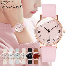 Relógio de pulso analógico moda senhoras presente relógio zegarek damski relógios de quartzo casual pulseira de couro 2024 - compre barato