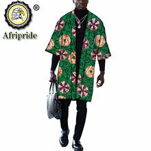 Africano roupas para homens dashiki jaqueta estampado meia manga frente aberta ancara vestuário bazin riche outwear casacos de grandes dimensões s2014010 2024 - compre barato