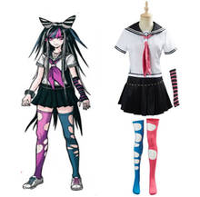 Super DanganRonpa Ibuki Mioda, disfraz de Cosplay, vestido de uniforme, disfraz de Carnaval para Halloween, vestido de fantasía para mujeres y niñas, hecho a medida 2024 - compra barato