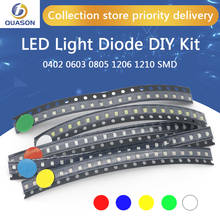 LED SMD 100 blanco, rojo, azul, amarillo, verde, naranja, Blanco cálido, rosa, púrpura, diodo emisor de luz RGB, 0603 Uds. 2024 - compra barato