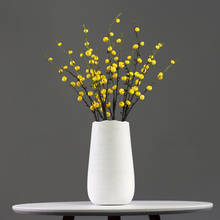 Современная керамическая ваза, украшения, имитация сушеных цветов, декор для гостиной, обеденный стол, шкаф, статуэтки, ремесло 2024 - купить недорого