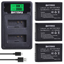Batmax LP-E12 lpe12 bateria da câmera + lcd usb carregador duplo com tipo c porta para canon eos m50, eos m100, 100d beijo x7 rebel sl1 2024 - compre barato
