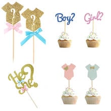 10pcs/set Boy or Girl Gender Reveal Party Cake Topper Baby Shower  Birthday Cake Decoration Tools DIY Dessert Baking Accessories 2024 - buy cheap