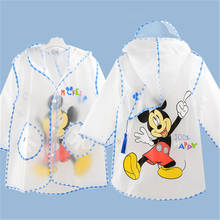 Disney Children Transparent Raincoat Mickey Mouse Kids Raincoat  Children  Boy Girl Poncho Raincover Rainsuit Outdoor Gifts 2024 - buy cheap