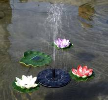 Мини Солнечный плавающий фонтан для украшения сада бассейна пруда для фонтанов насос 12 вольт для воды 2024 - купить недорого