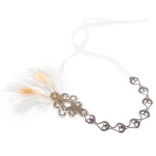 Faixa de cabelo diamante penas de casamento 1920s 1930s 2024 - compre barato