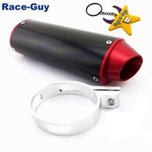 38mm CNC Alumimum Exhaust Muffler With Clamp For 125cc 140cc 150cc 160cc Chinese Dirt Pit Bike Motorcycle 2024 - buy cheap