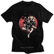 Camisa de algodão macio dos homens do vintage anime dororo t incrível mnaga camiseta de manga curta hyakkimaru samurai topos harajuku 2024 - compre barato