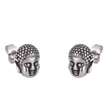 Pendientes de acero inoxidable con forma de cabeza de Buda para hombre y mujer, joyería geométrica para fiesta, accesorios Retro Punk, regalo PD0795 2024 - compra barato