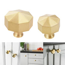 25/32mm Brass  Modern Gold Door Knobs Furniture Handles For Cabinet Kitchen Cupboard Closet Drawer Pulls Home Decor With Screw 2024 - buy cheap