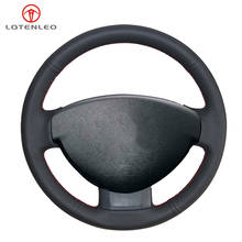 Analógico automotivo de couro legítimo preto, proteção para volante, para modelos dacia (renault), duster 2005-2011, sandero, logan sunker 2005-2011 2024 - compre barato