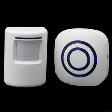 Wireless Infrared Motion Sensor Door Security Bell Alarm Chime EU/US Plug 2024 - buy cheap