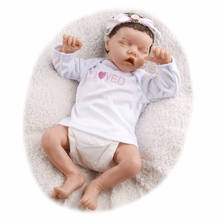 Muñeca de bebé Reborn de 17 pulgadas, muñeco de bebé de Vinilo Suave de 43cm, muñecas realistas para recién nacidos, juguetes de regalo para niños y niñas 2024 - compra barato
