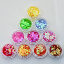 12jar/conjunto 3mm holográfico borboleta glitter, micro fluorescência colorido lantejoulas coloridas manicure laser glitter unha arte faixa & * 2024 - compre barato