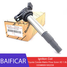 Baificar rolo de bobina de ignição 9091902258 1994-2019, para toyota corolla matricial de automóvel, umidade cion xd 90919 l, 1 peça 2024 - compre barato