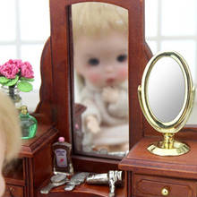 1:6 Scale Miniature Elegant Mirror for Dollhouse Accessories And Furniture 2024 - buy cheap