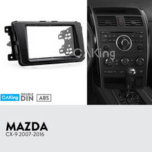 Double Din Car Fascia Radio Panel for 2007-2016 Mazda CX-9 CX9 Dash Fitting Kit Install Facia Plate Adapter Cover Bezel Console 2024 - buy cheap