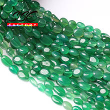 Cuentas de piedra Natural de forma libre Irregular, 8-10mm, ágatas verdes, espaciador suelto para la fabricación de joyas, pulsera DIY, oreja de 15 pulgadas 2024 - compra barato