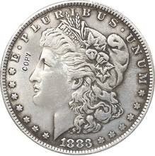 1883-CC сша Морган долларовые монеты КОПИЯ 2024 - купить недорого