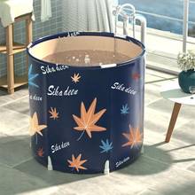 Quality Portable Folding Bath Barrel Household Large Adult Bathtub Thickening Foldable Bath Bucket Water Consumption 150-180L 2024 - buy cheap